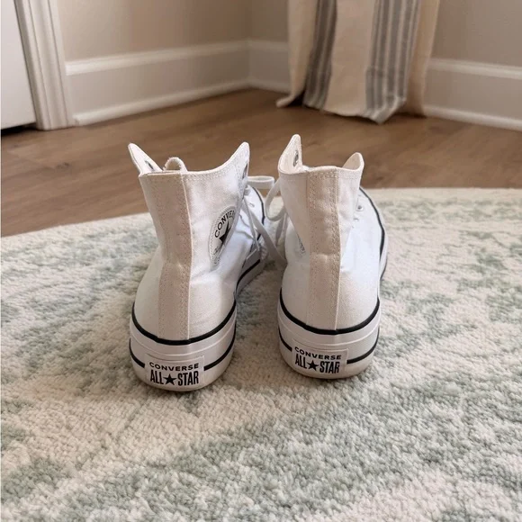 Converse White High-Top Canvas Sneakers - Picture 5 of 5